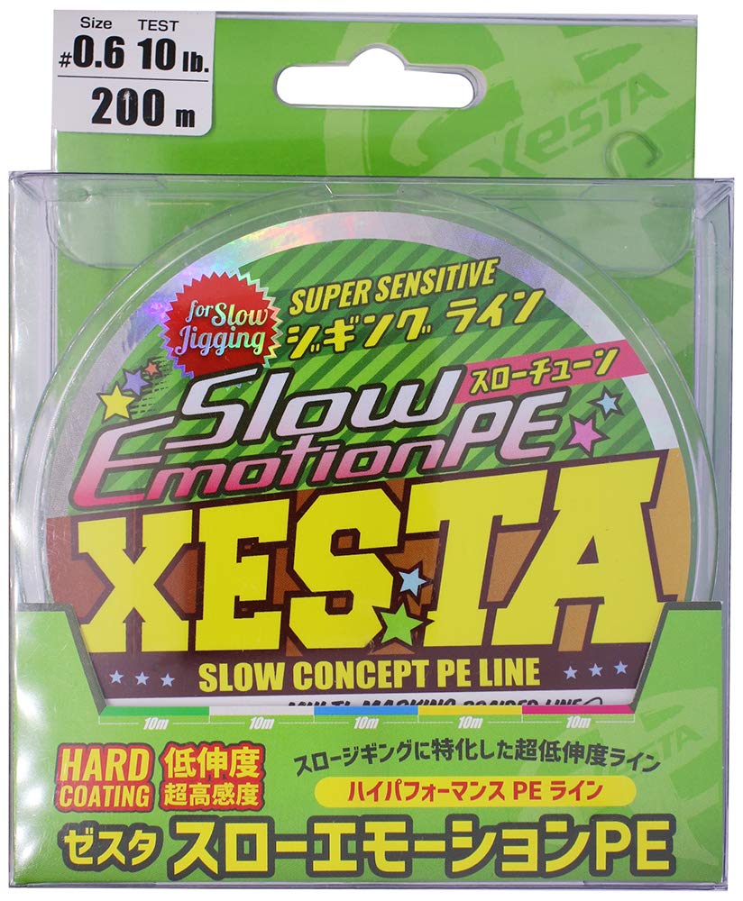 XESTA Slow Emotion PEライン 22lb 1200m XESTA Slow Emotion PEライン 22lb 1200m XESTA ROD SLOW